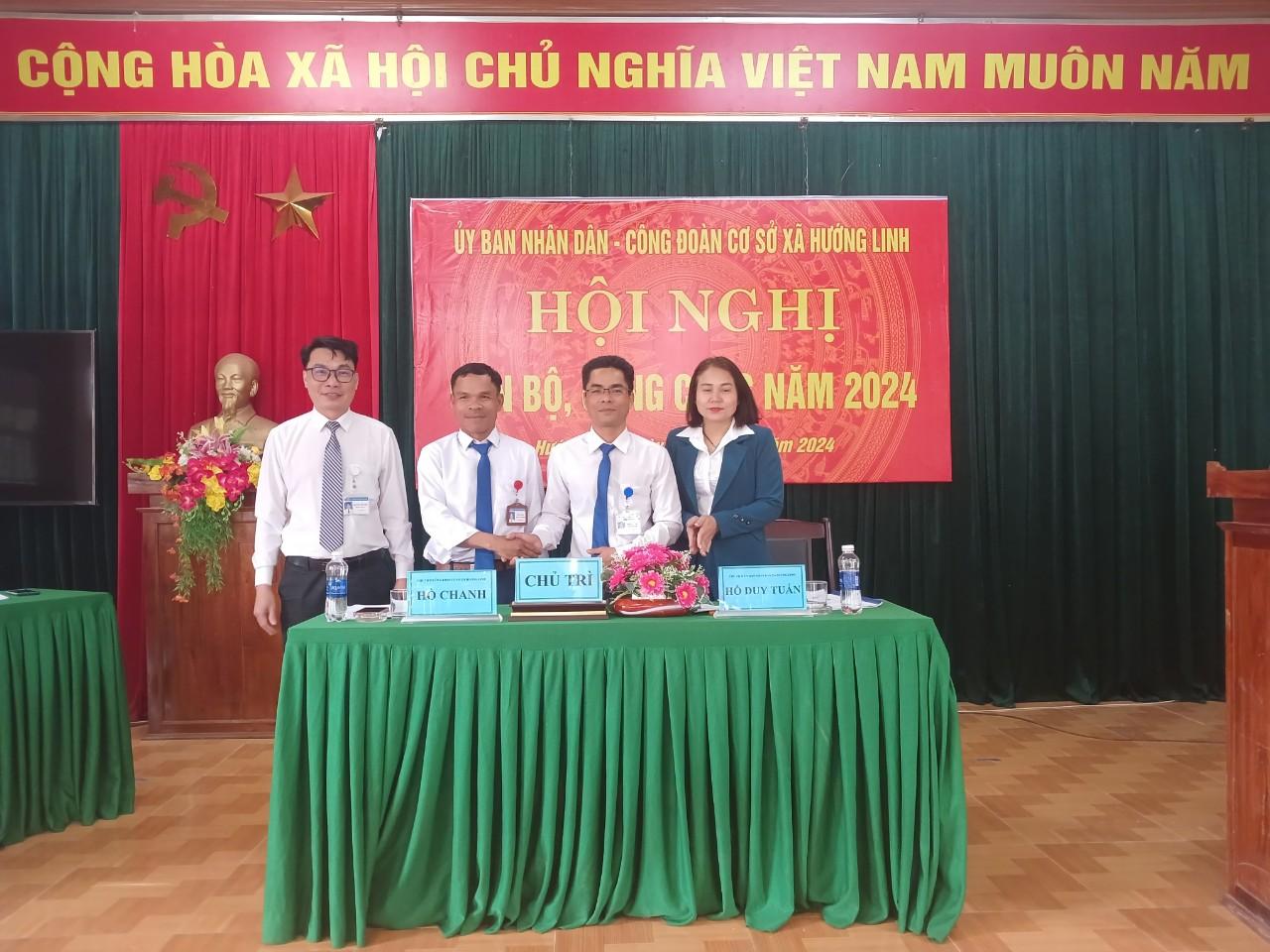 Xã Hướng Linh tổ chức Hội nghị CBCC, người lao động năm 2024